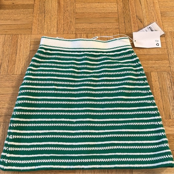 Self Portrait green rope knit mini skirt - Picture 6 of 9